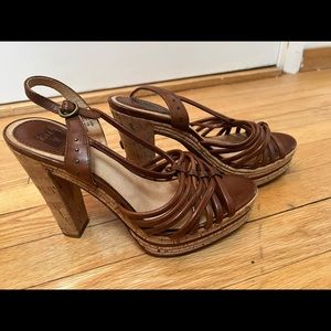 Frye Alena Strappy Slingback Heel Sandal 8.5